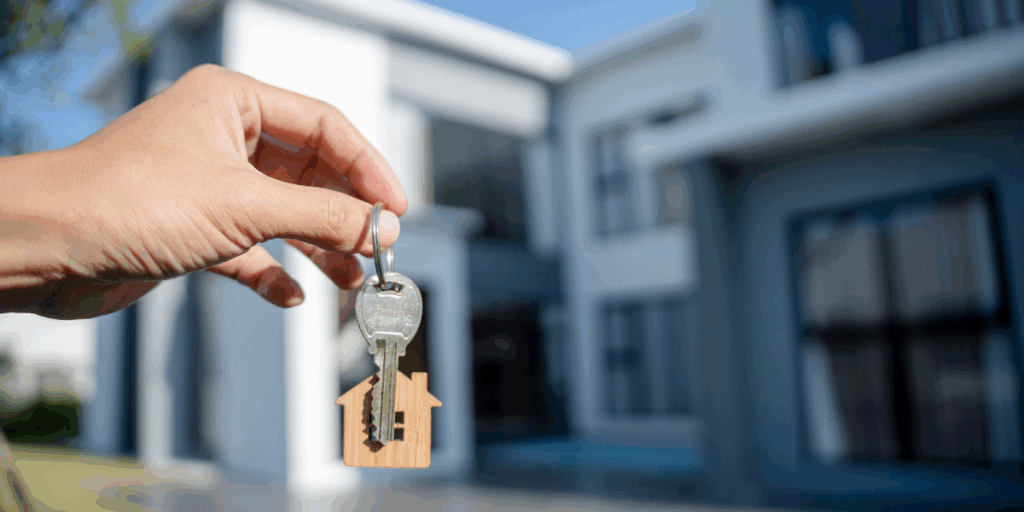 A set of keys to a newly purchased home.